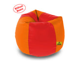 DOLPHIN XXL RED&ORANGE BEAN BAG-COVERS(Without Beans)