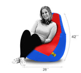 DOLPHIN XXL RED&R.BLUE BEAN BAG-FILLED(With Beans)