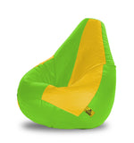 DOLPHIN XXL F.GREEN & YELLOW BEAN BAG-FILLED (With Beans)