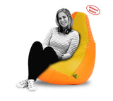 DOLPHIN XXL ORANGE&YELLOW BEAN BAG-COVERS(Without Beans)