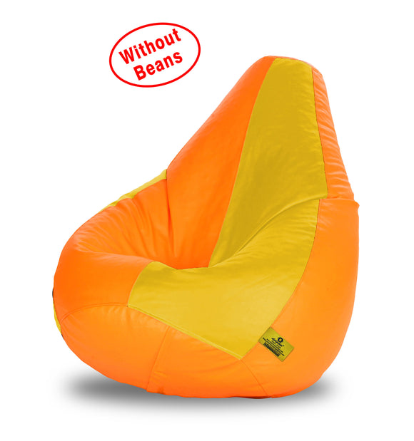 DOLPHIN XXL ORANGE&YELLOW BEAN BAG-COVERS(Without Beans)