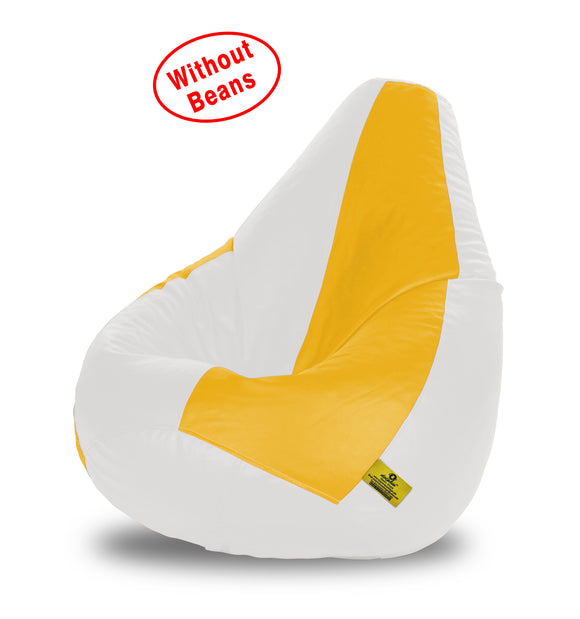 DOLPHIN XXL WHITE&YELLOW BEAN BAG-COVERS(Without Beans)
