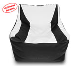 DOLPHIN XXXL Beany Chair Black/White-Cover (Without Beans)
