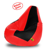 DOLPHIN XXXL BLACK&RED BEAN BAG-COVERS(Without Beans)