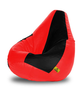 DOLPHIN XXXL BLACK & RED BEAN BAG-FILLED(With Beans)