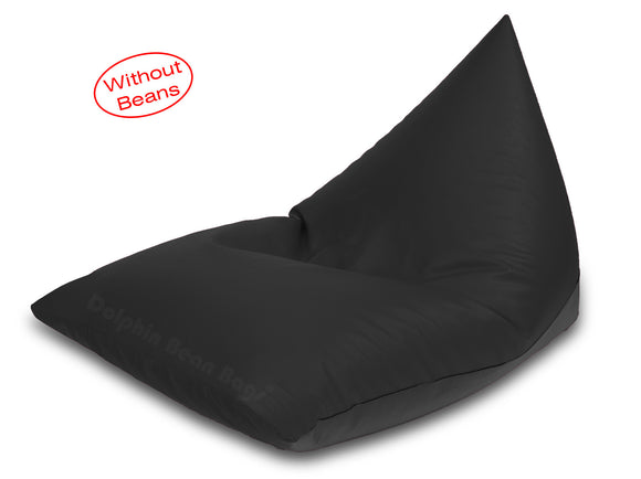 Jumbo Pyramid Bean Bags-BLACK-Cover (without Beans)