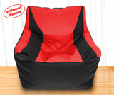 DOLPHIN XXXL Beany Chair Black/Red-Cover (Without Beans)