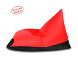 Dolphin Jumbo Pyramid Bean Bags-Red/Black-Cover (without Beans)
