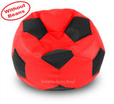 DOLPHIN XXXL FOOTBALL BEAN BAG-BLACK/RED-COVER (Without Beans)