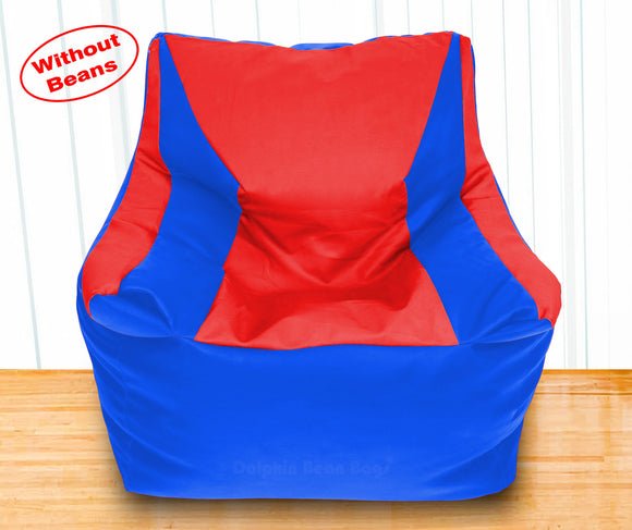 DOLPHIN XXXL Beany Chair R.Blue/Red-Cover (Without Beans)