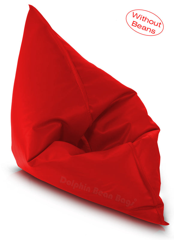 Dolphin Jumbo Sack Bean Bags-RED-Cover (without Beans)