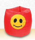 DOLPHIN XXXL Bean Bag Red-Smiley-FILLED (with Beans)
