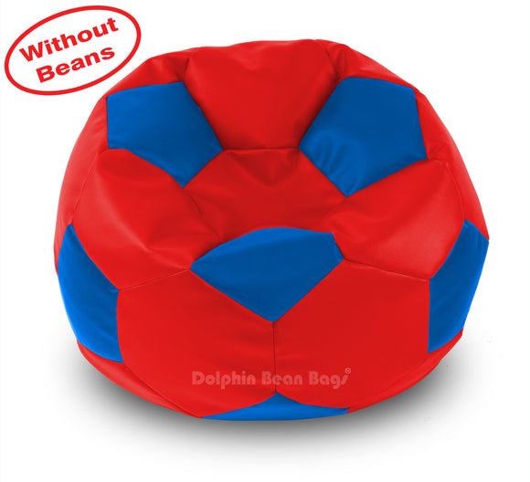 DOLPHIN XXXL FOOTBALL BEAN BAG-BLUE/RED-COVER (Without Beans)