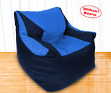 DOLPHIN XXXL Beany Chair N.Blue/R.Blue-Cover (Without Beans)