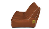 Dolphin Gamer Bean Bag with Footrest Tan-Filled (With Beans)