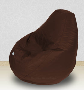 Dolphin-XXXL-Genuine Leather Bean Bag TAN-Filled (With Beans)