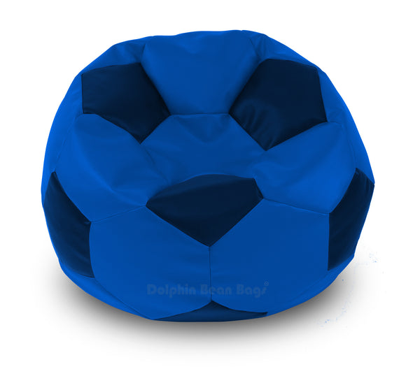 DOLPHIN XXXL FOOTBALL BEAN BAG-N.BLUE/BLUE-Filled (With Beans)