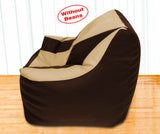 DOLPHIN XXXL Beany Chair Brown/Beige-Cover (Without Beans)