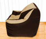 DOLPHIN XXXL Beany Chair Brown/Beige-Filled (With Beans)