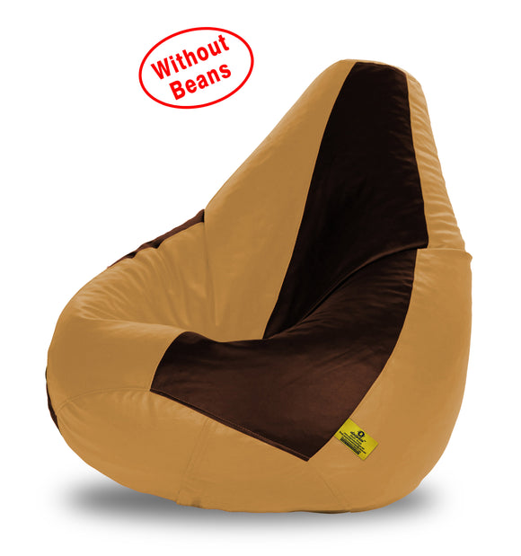 DOLPHIN XXXL BROWN&FAWN BEAN BAG-COVERS(Without Beans)