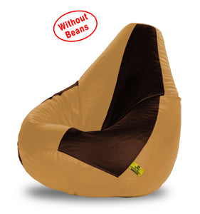 DOLPHIN XXXL BROWN&BEIGE BEAN BAG-COVERS(Without Beans)