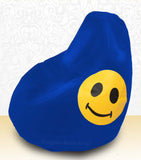 DOLPHIN XXXL Bean Bag R.Blue-Smiley-FILLED (with Beans)