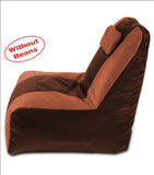 DOLPHIN XXXL RECLINER BEAN BAG-BROWN/TAN-COVER (Without Beans)