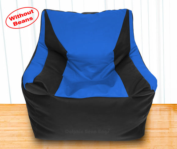 DOLPHIN XXXL Beany Chair Black/R.Blue-Cover (Without Beans)