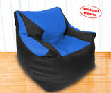 DOLPHIN XXXL Beany Chair Black/R.Blue-Cover (Without Beans)