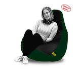 DOLPHIN XXXL BLACK&B.GREEN BEAN BAG-COVERS(Without Beans)