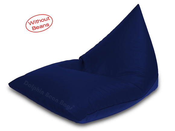 Dolphin Jumbo Pyramid Bean Bags-N.BLUE-Cover (without Beans)
