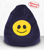DOLPHIN XXXL Bean Bag N.Blue-Smiley-COVERS(without Beans)