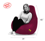 DOLPHIN XXXL BEAN BAG-MAROON-COVER (Without Beans)