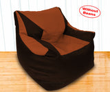 DOLPHIN XXXL Beany Chair Brown/Tan-Cover (Without Beans)