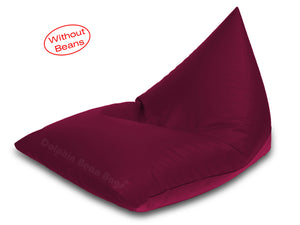 Dolphin Jumbo Pyramid Bean Bags-MAROON-Cover (without Beans)