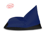 Dolphin Jumbo Pyramid Bean Bags-Black/N.Blue-Cover (without Beans)