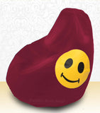 DOLPHIN XXXL Bean Bag Maroon-Smiley-FILLED (with Beans)