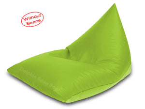 Dolphin Jumbo Pyramid Bean Bags-F.GREEN-Cover (without Beans)