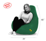 DOLPHIN XXXL BEAN BAG-BOTTLE GREEN-COVER (Without Beans)