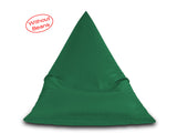 Dolphin Jumbo Pyramid Bean Bags-BOTTLE GREEN-Cover (without Beans)