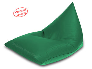Dolphin Jumbo Pyramid Bean Bags-BOTTLE GREEN-Cover (without Beans)