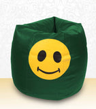DOLPHIN XXXL Bean Bag B.Green-Smiley-FILLED (with Beans)