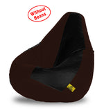 DOLPHIN XXXL BLACK&BROWN BEAN BAG-COVERS(Without Beans)