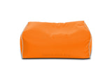 Dolphin Gamer Bean Bag with Footrest Orange-Filled (With Beans)