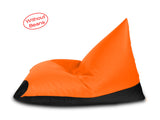 Dolphin Jumbo Pyramid Bean Bags-Black/Orange-Cover (without Beans)
