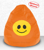 DOLPHIN XXXL Bean Bag Orange-Smiley-COVERS(without Beans)