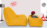 Dolphin Gamer Bean Bag with Footrest Yellow-Covers (Without Beans)