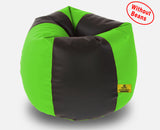 DOLPHIN XXXL BLACK&F.GREEN BEAN BAG-COVERS(Without Beans)