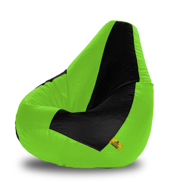 DOLPHIN XXXL BLACK & F.GREEN BEAN BAG-FILLED(With Beans)