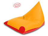 Dolphin Jumbo Pyramid Bean Bags-Red/Yellow-Cover (without Beans)